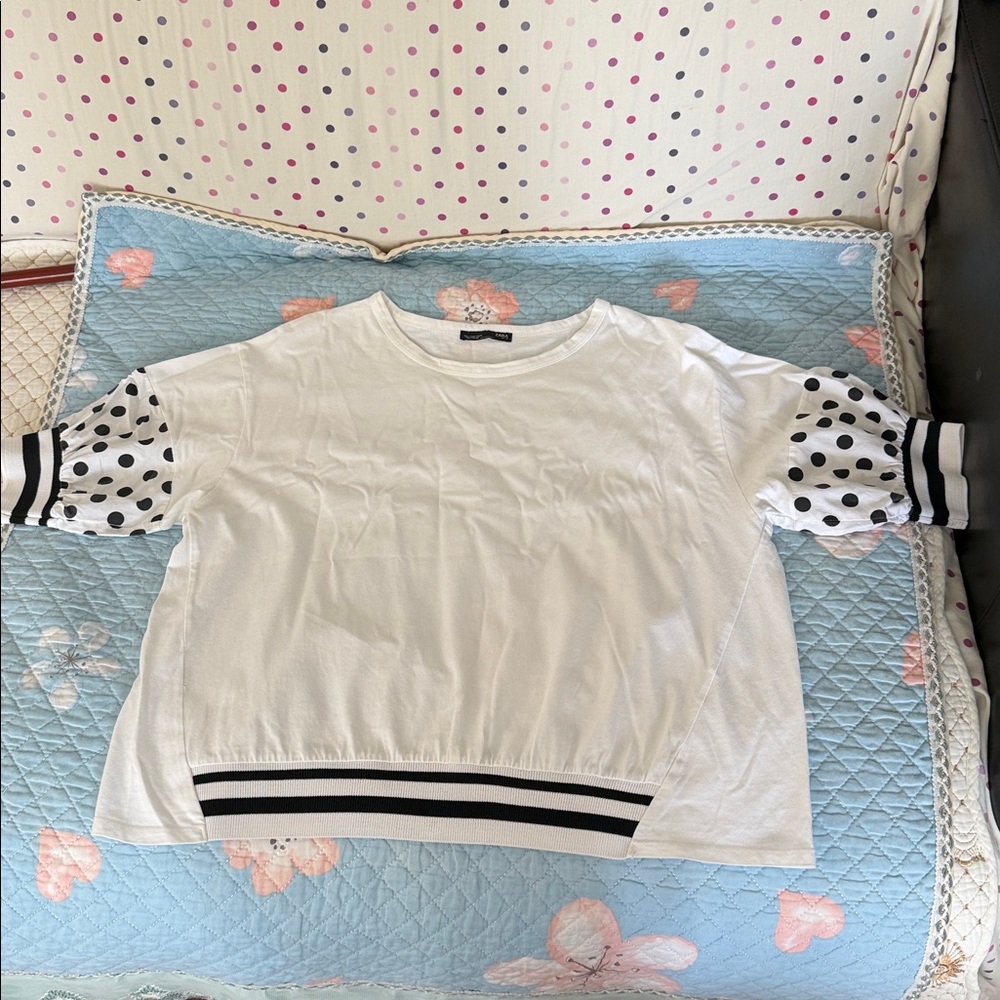Zara White Tee